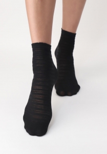  Oroblu 2  twins harmonic sneaker socks black